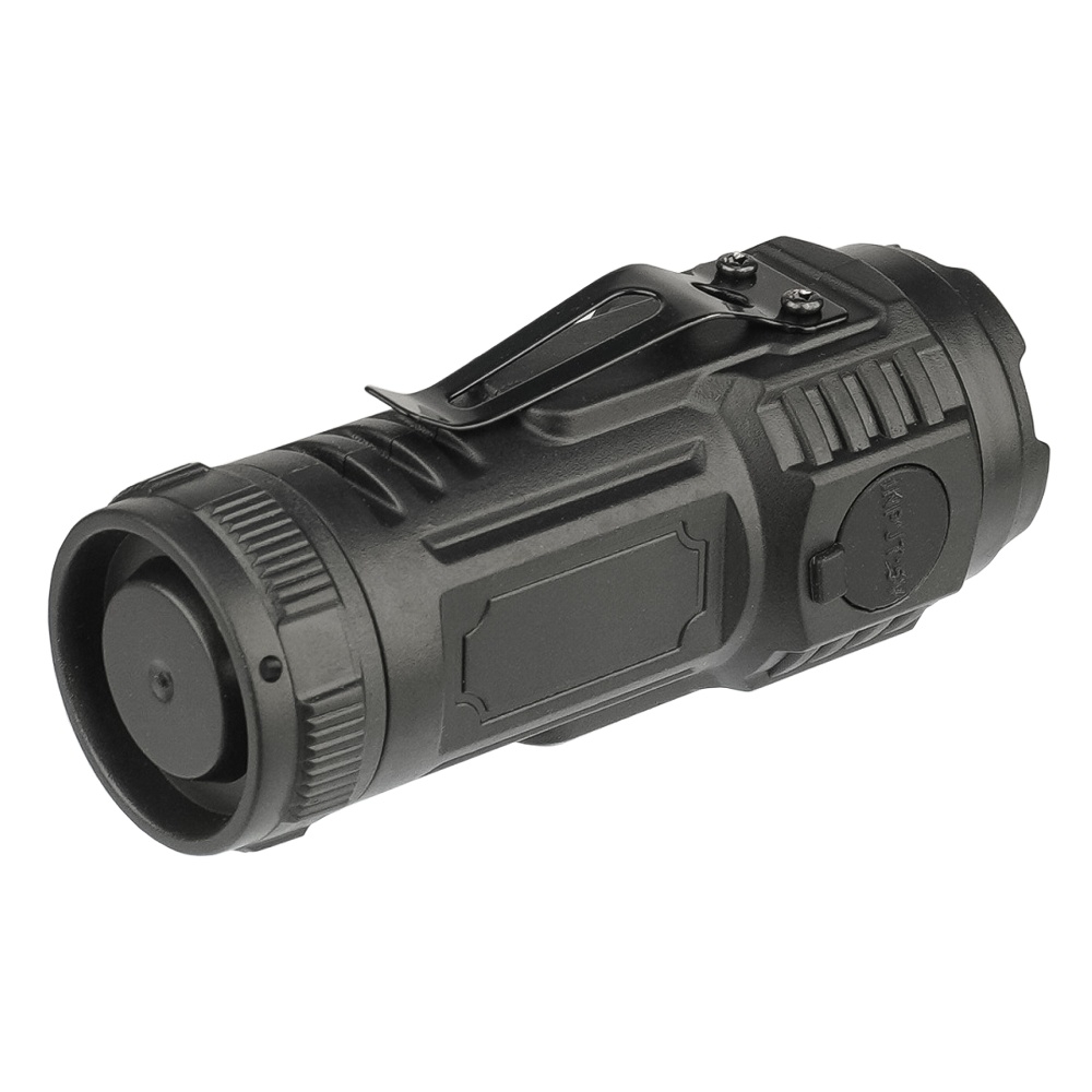 LED фонарик аккумуляторный KJ-6831 тройной 400 mAh, с дополнительной боковой подсветкой black