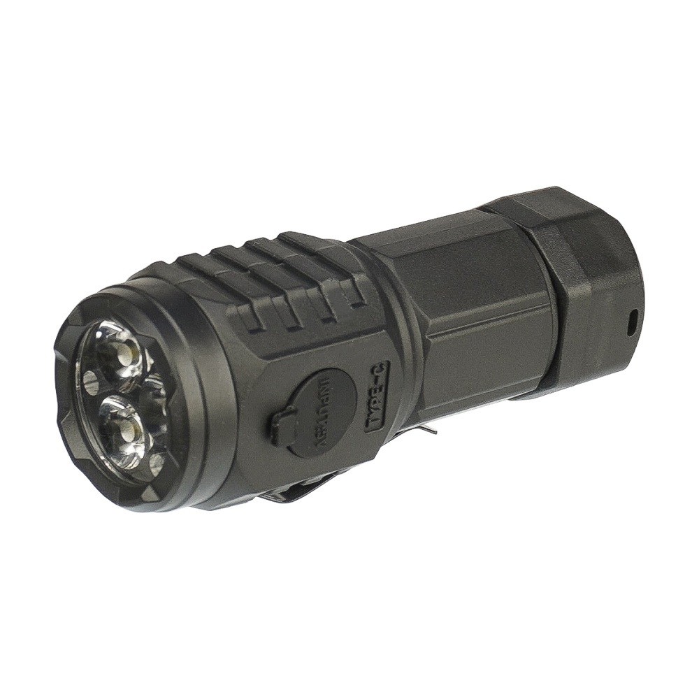 LED фонарик аккумуляторный L-S62 тройной 400 mAh black
