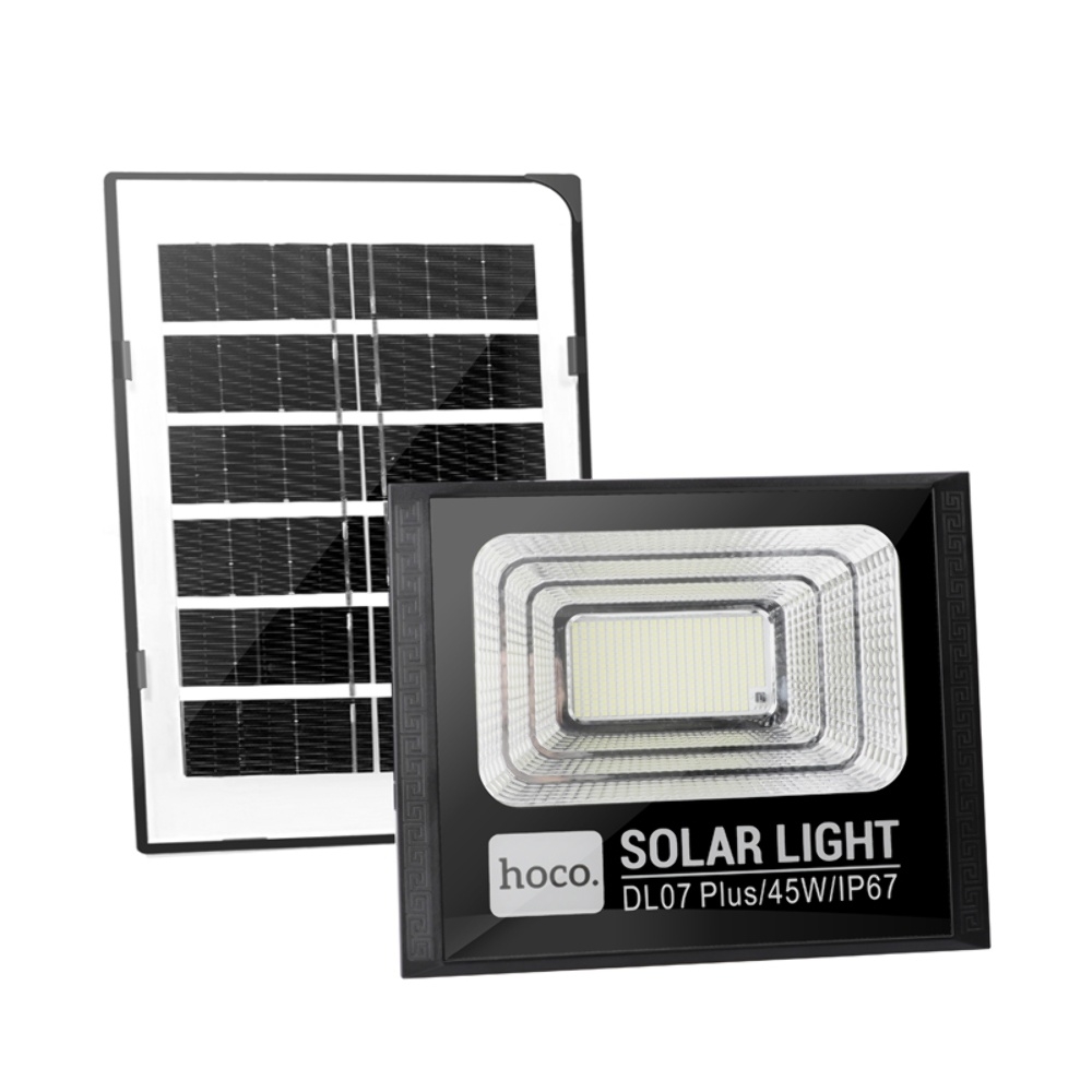 Уличный садовый светильник Hoco DL07 Plus на солнечной энергии 45W black