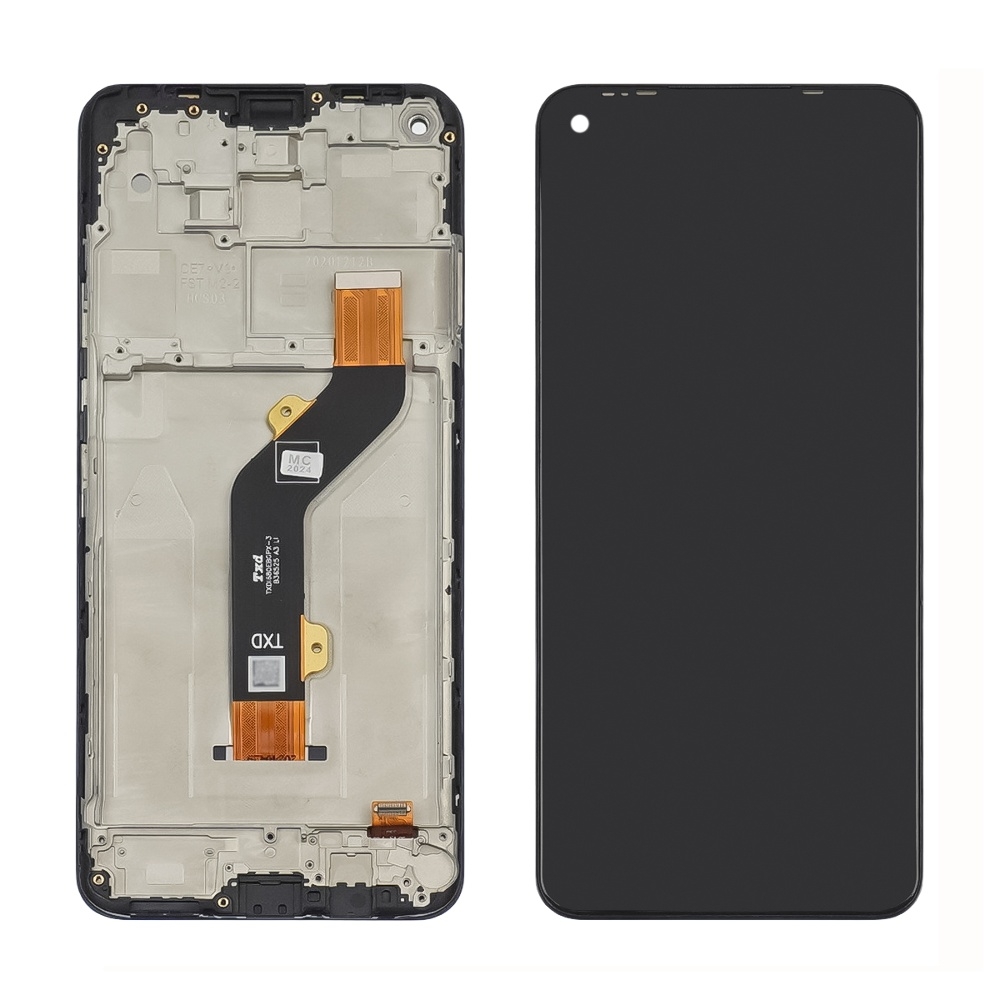 Дисплей Tecno Camon 16 (CE7), чорний | з тачскріном | в передній панелі | High Copy | дисплейный модуль, экран