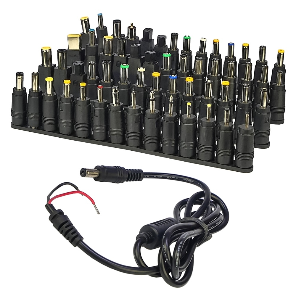 Набор переходников, 56 шт, для подключения ноутбуков и мониторов к лабораторным блокам питания