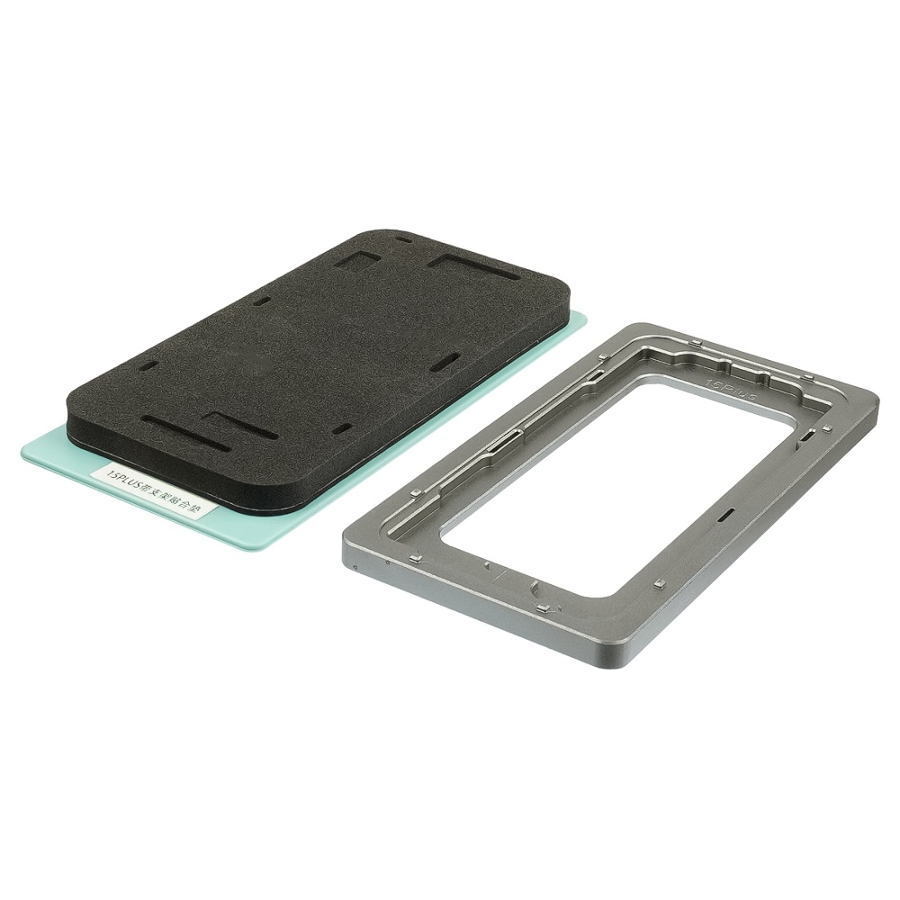 Комплект форм для Apple iPhone 15 Plus, для отцентровки и склеивания дисплея со стеклом