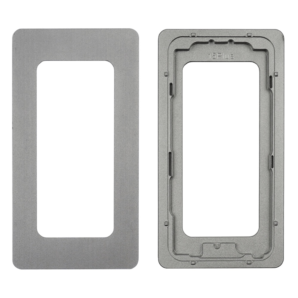 Комплект форм для Apple iPhone 15 Plus, для отцентровки и склеивания дисплея со стеклом