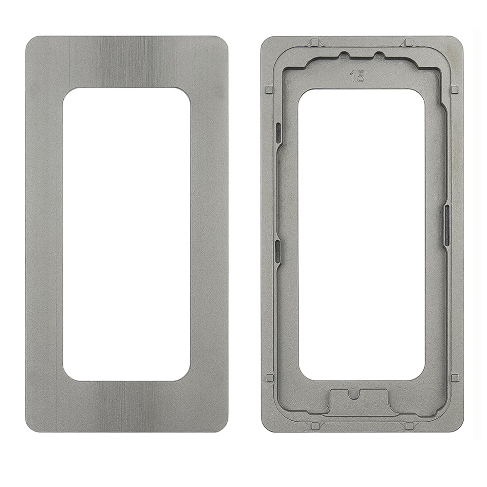 Комплект форм для Apple iPhone 15, для отцентровки и склеивания дисплея со стеклом