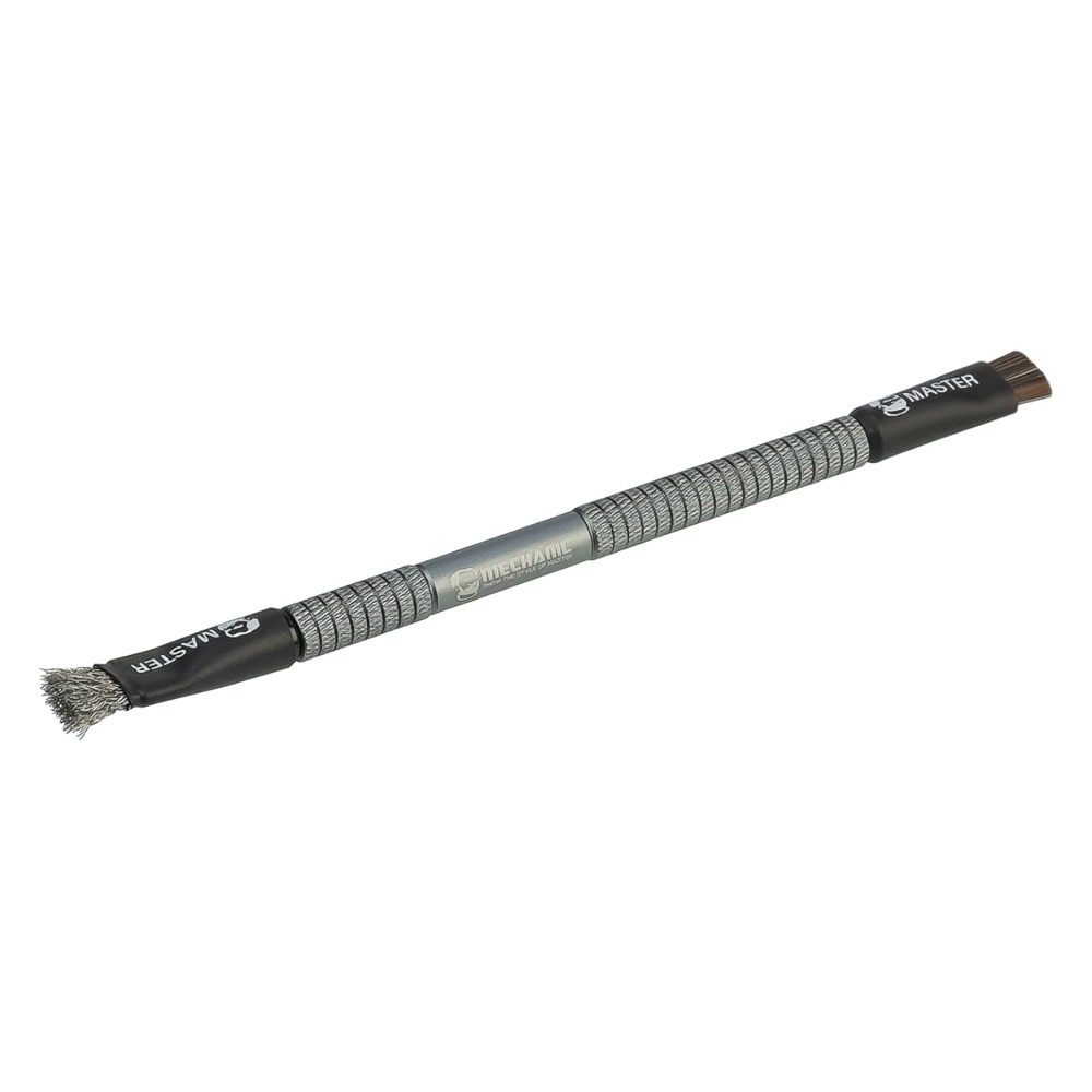 Щётка Mechanic Glue removal brush, двухсторонняя с нейлоновым и стальныи ворсом