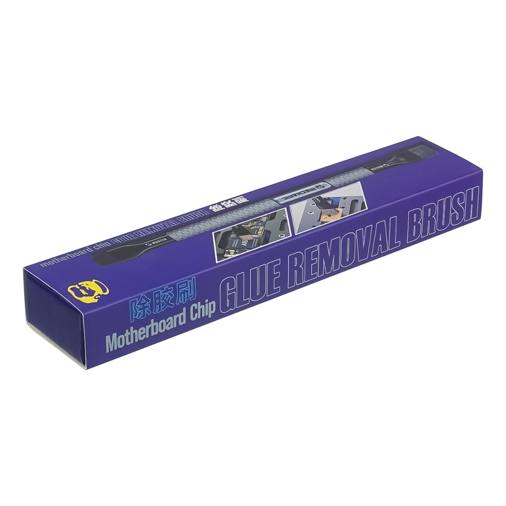 Щётка Mechanic Glue removal brush, двухсторонняя с нейлоновым и стальныи ворсом