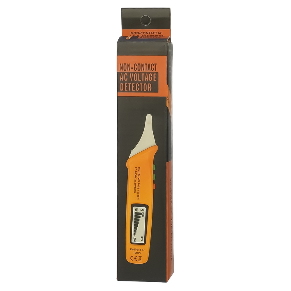 Индикатор напряжения бесконтактный Aneng VC1019, с дисплеем, подсветкой, лазерным указателем, голосовым сопровождением (AC 50/60 Hz,12-1000V)