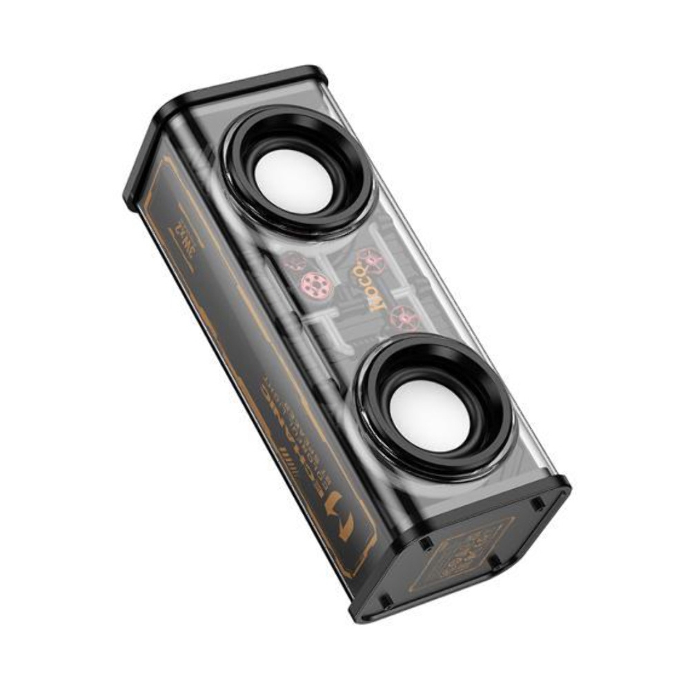 Портативная Bluetooth колонка Hoco DS60 с LED подсветкой black