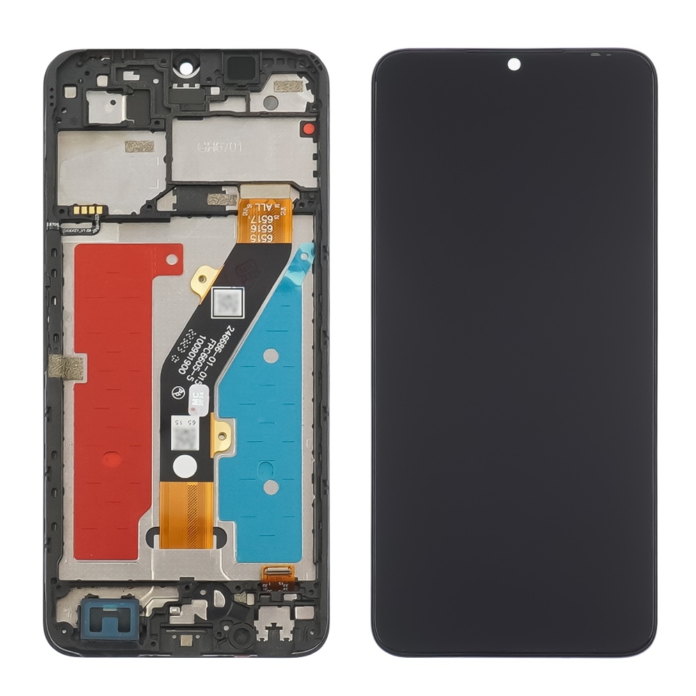 Дисплей ZTE Blade A54, чорний | з тачскріном | в передній панелі | High Copy | дисплейный модуль, экран