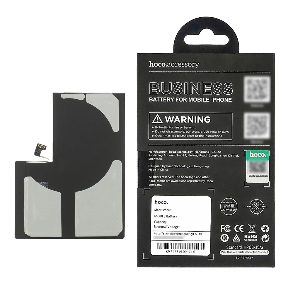 Акумулятор Apple iPhone 13 Pro Max, A2653, Hoco | 3-12 міс. гарантії | АКБ, батарея, аккумулятор