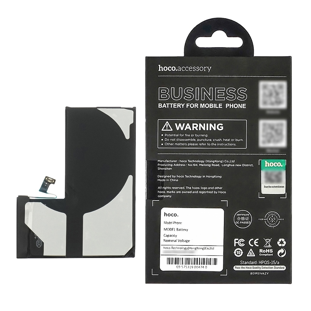 Акумулятор Apple iPhone 14 Pro, A2866, Hoco | 3-12 міс. гарантії | АКБ, батарея, аккумулятор