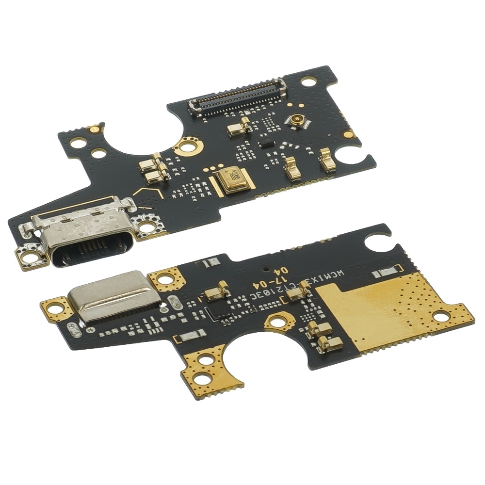 Плата зарядки Xiaomi Mi Mix 3, шлейф коннектора зарядки, с микрофоном, High Copy