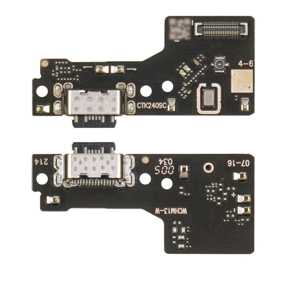 Плата зарядки Xiaomi Redmi 13, шлейф коннектора зарядки, с микрофоном, High Copy