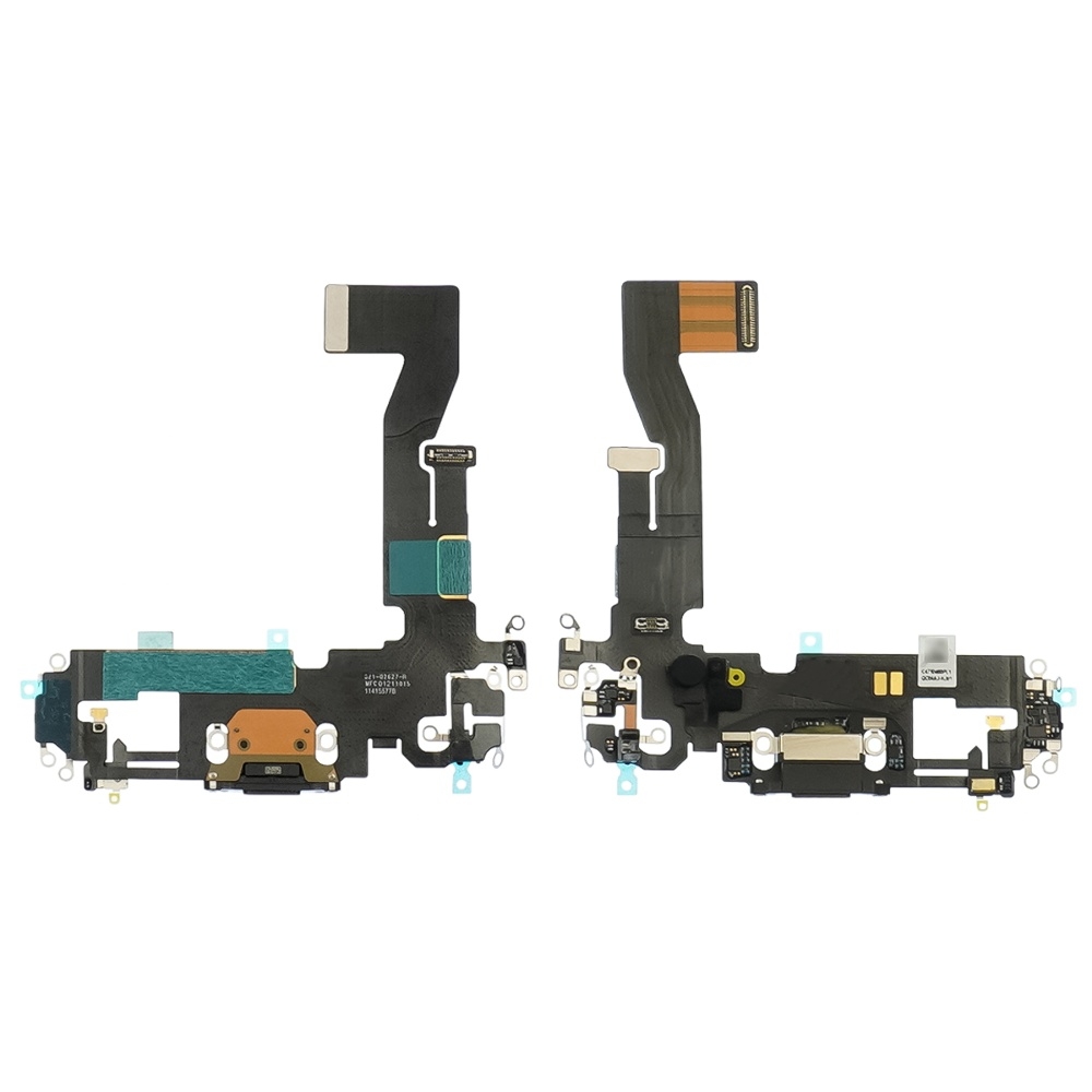 Шлейф Apple iPhone 12 с черным разъемом питания, с микрофоном Original