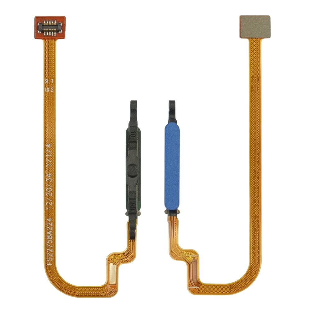 Шлейф Xiaomi Redmi 9T, кнопки включения, боковая клавиша, для сканера отпечатка пальца (Touch ID), синій, Original (PRC)