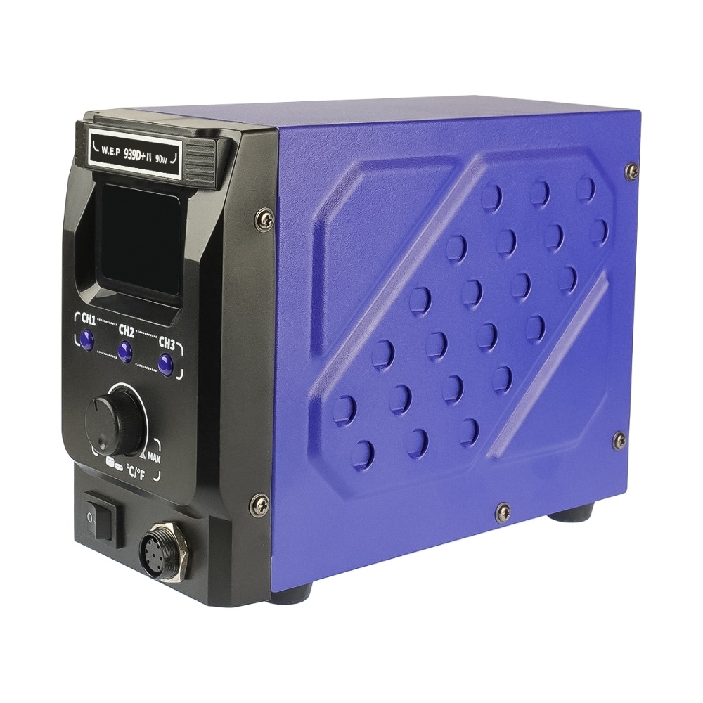Паяльная станция WEP 939D+IV, паяльник, цифровая индикация, термоэлемент Hakko, 3 режима памяти, 90W, t 200-480 C