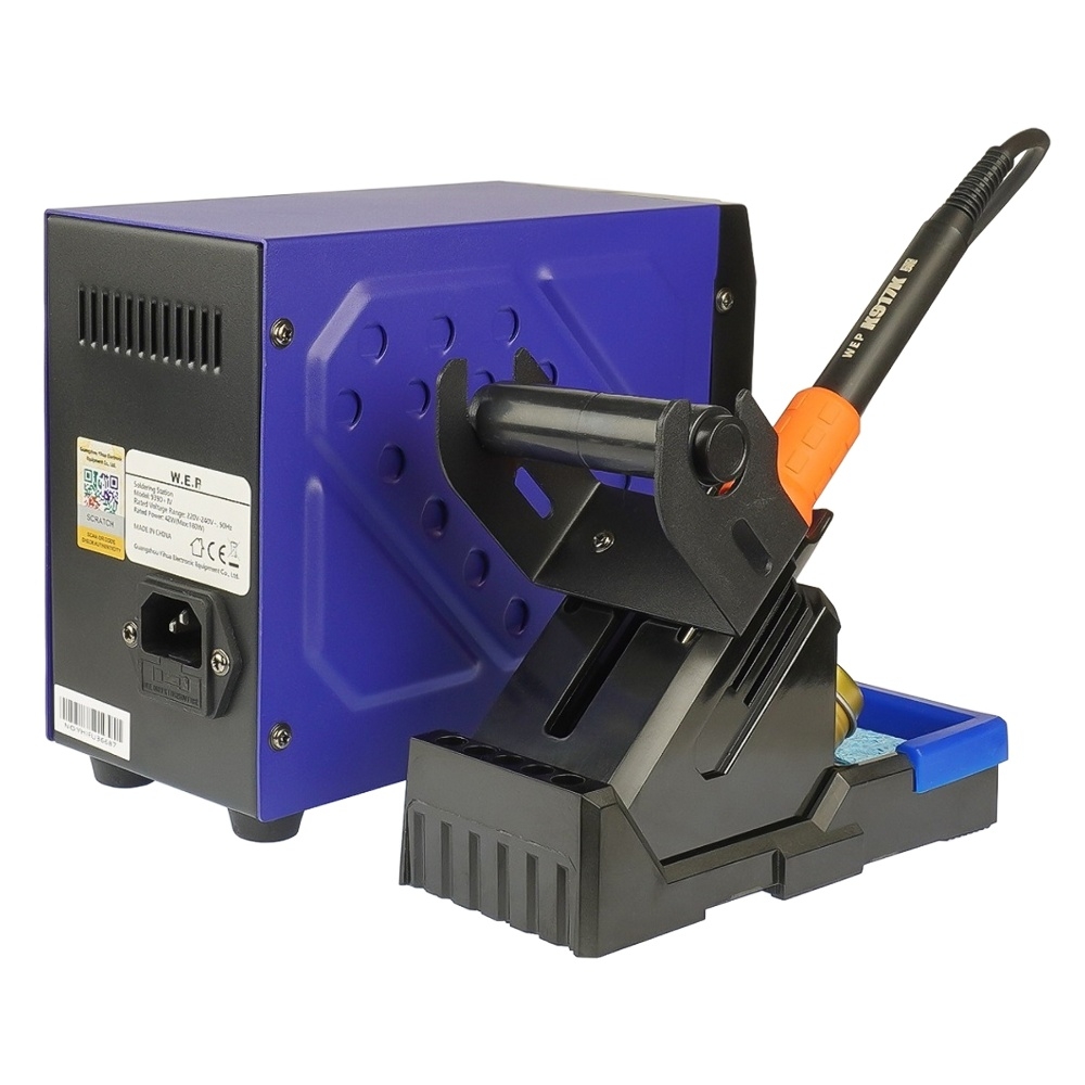 Паяльная станция WEP 939D+IV, паяльник, цифровая индикация, термоэлемент Hakko, 3 режима памяти, 90W, t 200-480 C