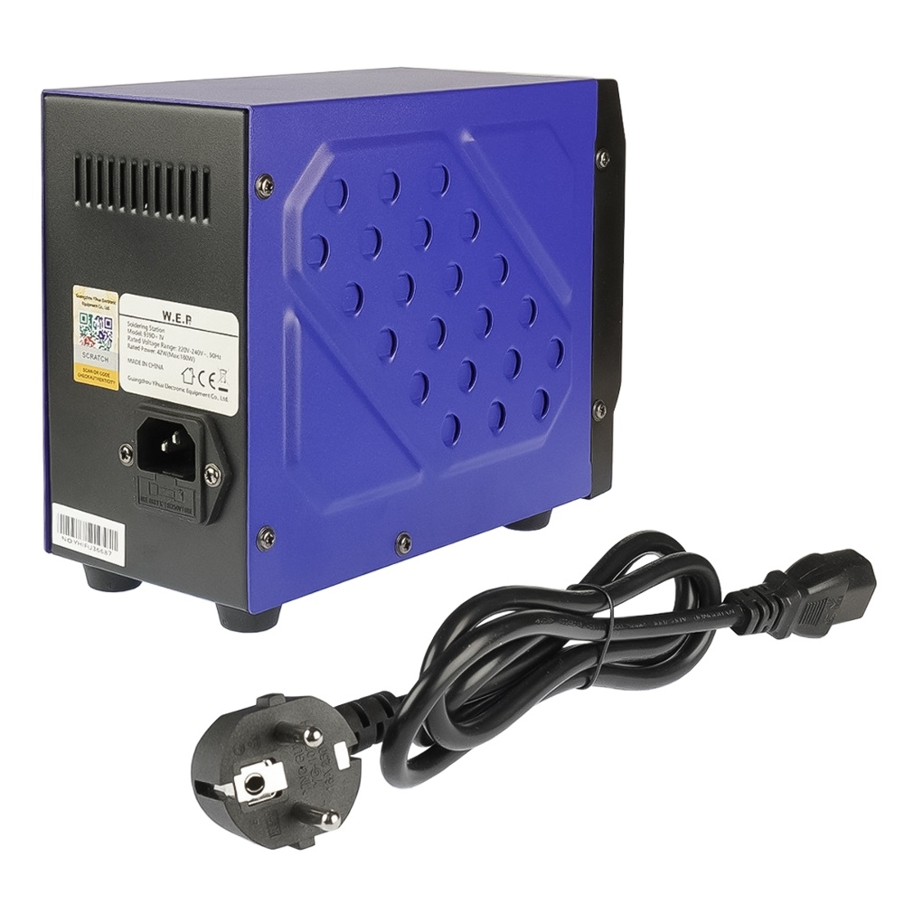 Паяльная станция WEP 939D+IV, паяльник, цифровая индикация, термоэлемент Hakko, 3 режима памяти, 90W, t 200-480 C