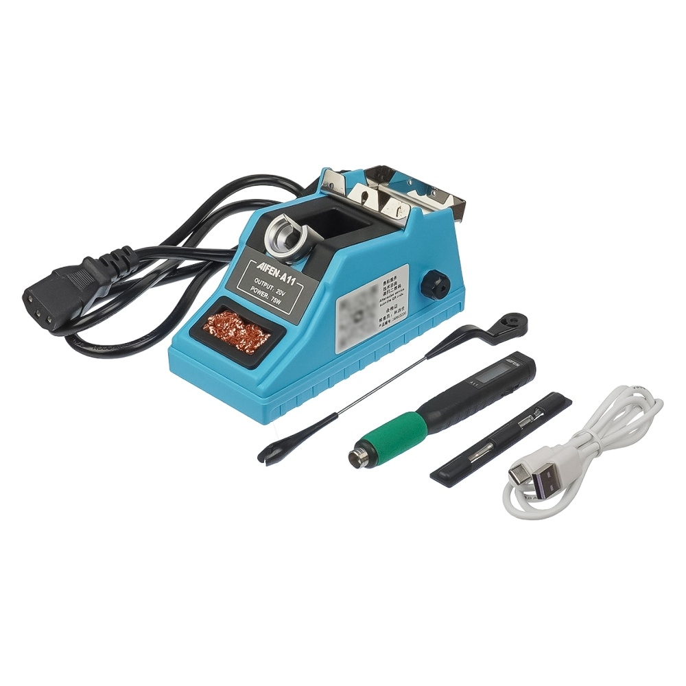 Паяльная станция прецизионная Aifen A11 (паяльник стандарта JBC 210, 5V/ 10W - 20V/ 75W, t 100-450 гр C)