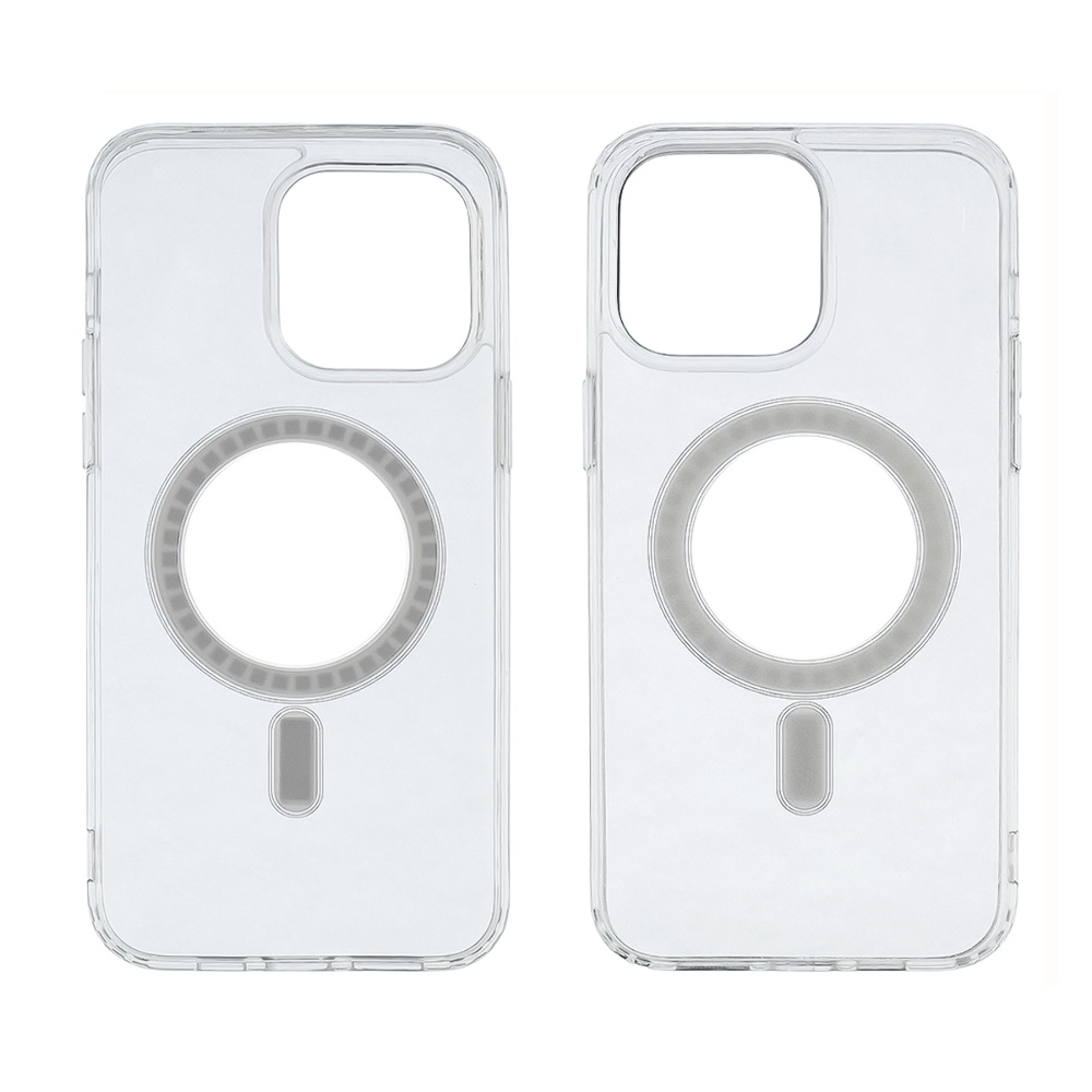 Чехол силиконовый Сlear Case MagSafe для Apple iPhone 15 Pro Max прозрачный