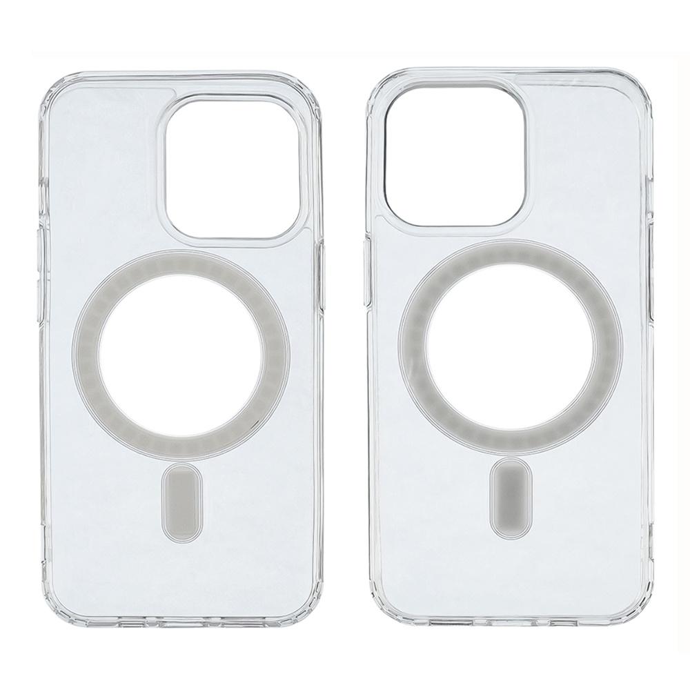 Чехол силиконовый Сlear Case MagSafe для Apple iPhone 15 Pro прозрачный