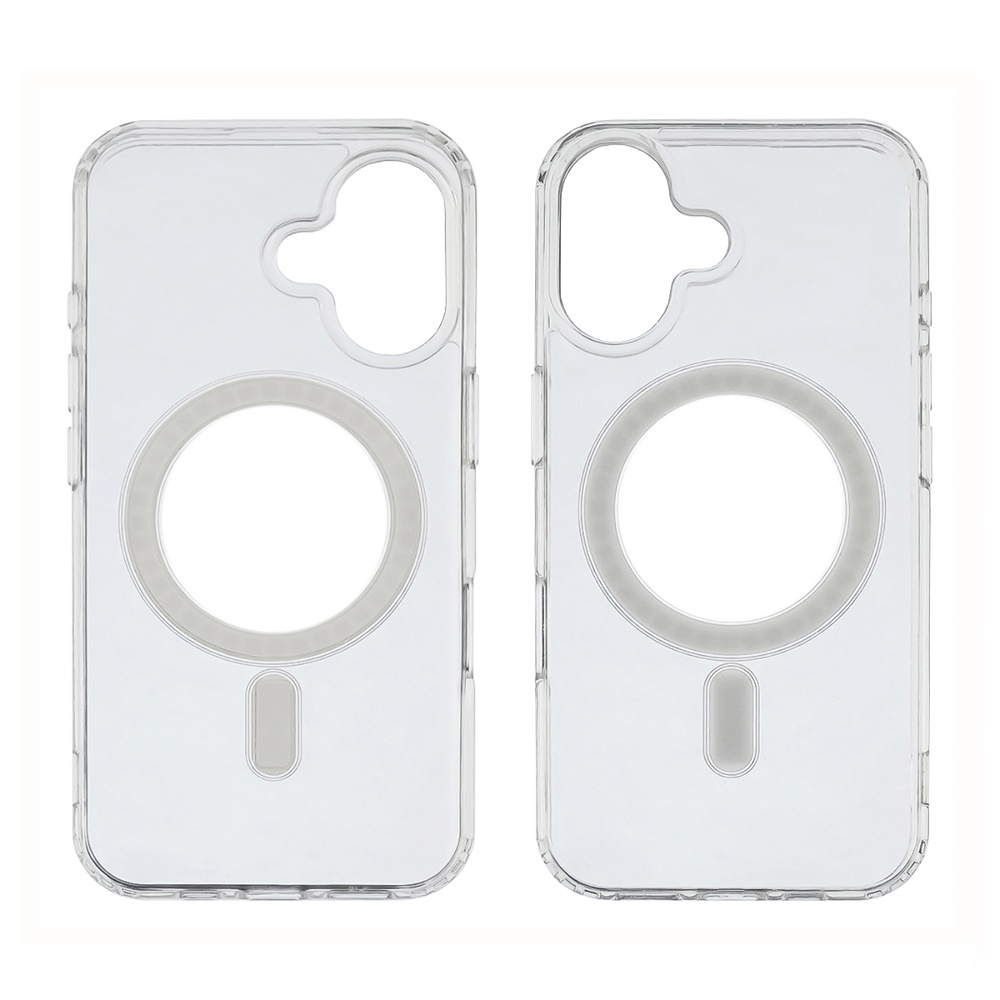Чехол силиконовый Сlear Case MagSafe для Apple iPhone 16 прозрачный