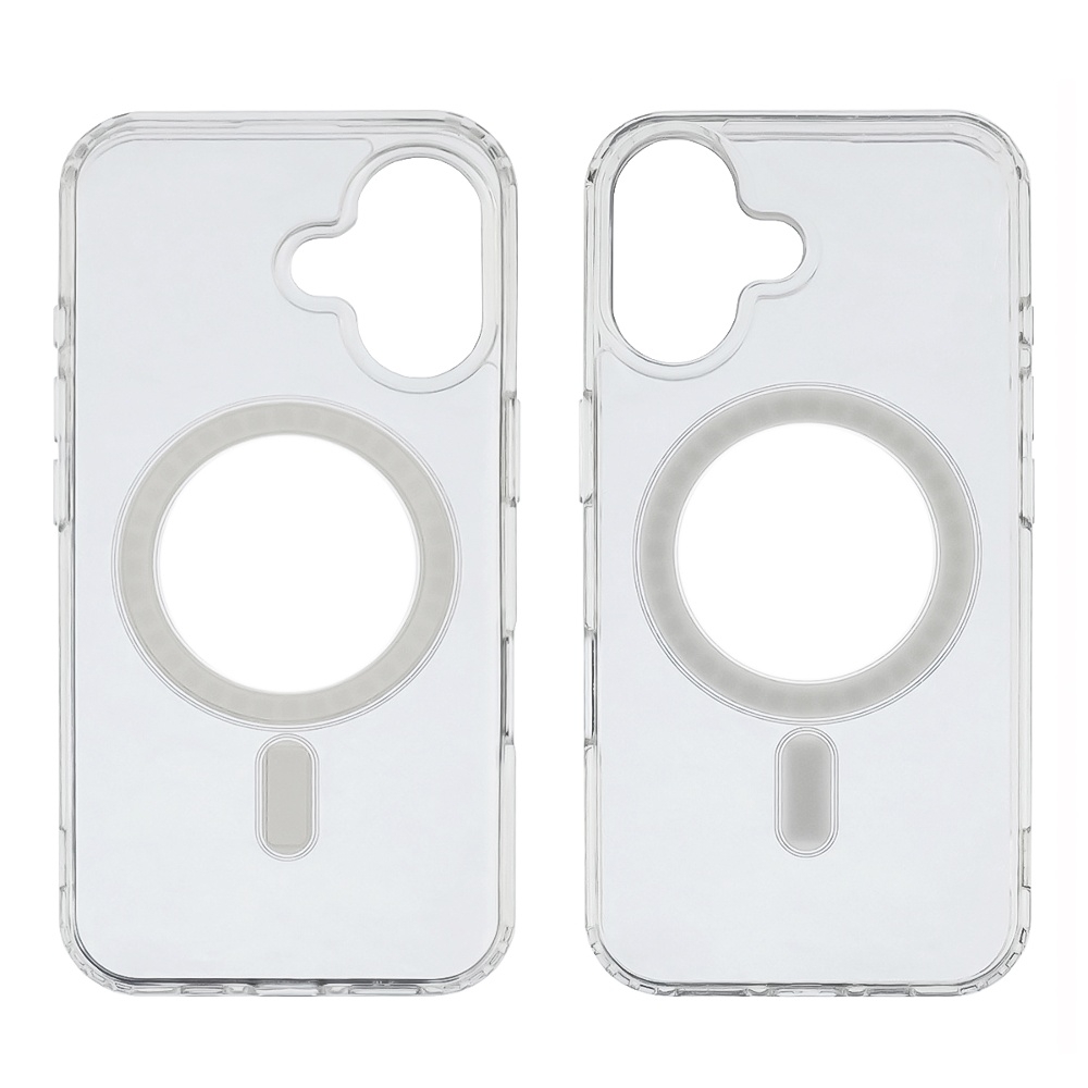 Чехол силиконовый Сlear Case MagSafe для Apple iPhone 16 Plus прозрачный