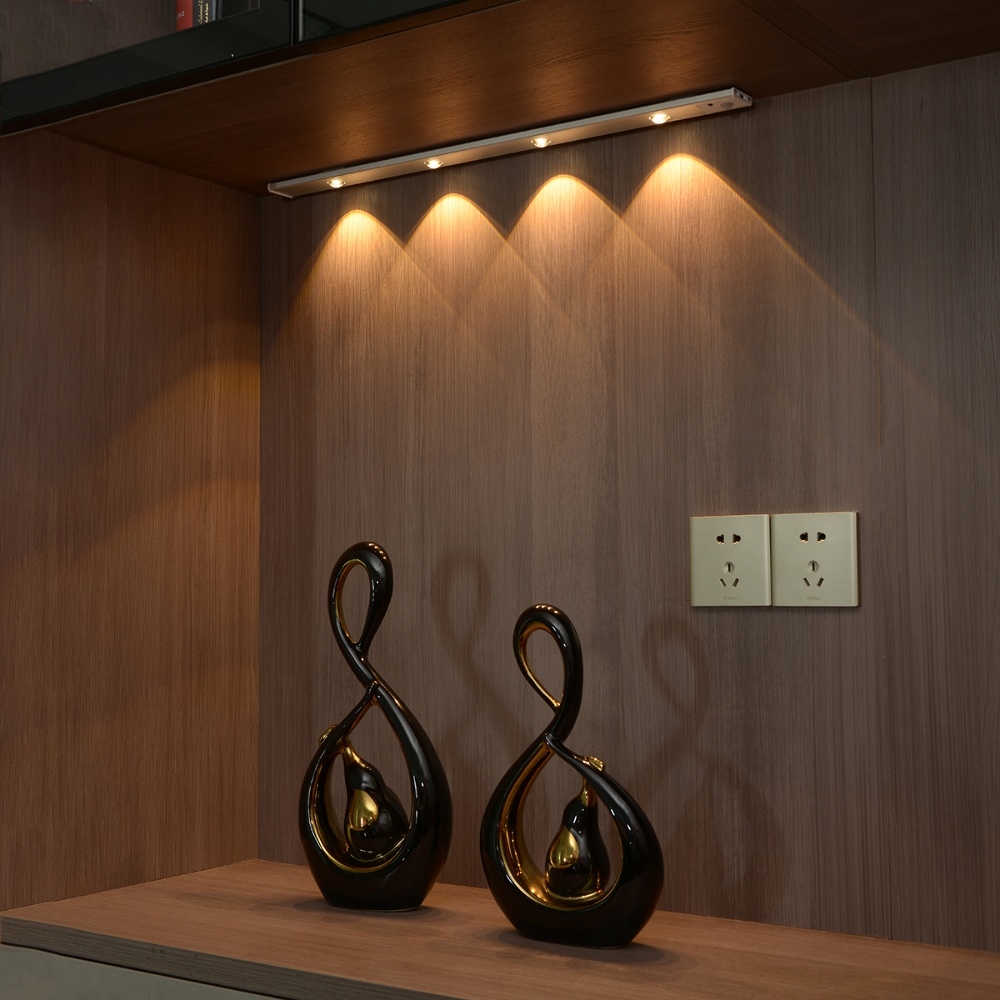 LED светильник cat's eye 60-2S с пультом, аккумулятором, датчиком движения и освещенности 60 см 2W алюминиевый серебристый