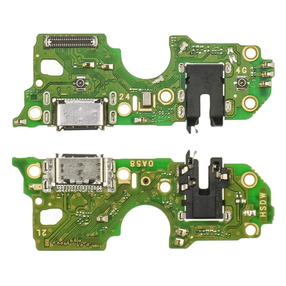 Плата зарядки Oppo A58/ A78 (5G), шлейф коннектора зарядки, с микрофоном, High Copy