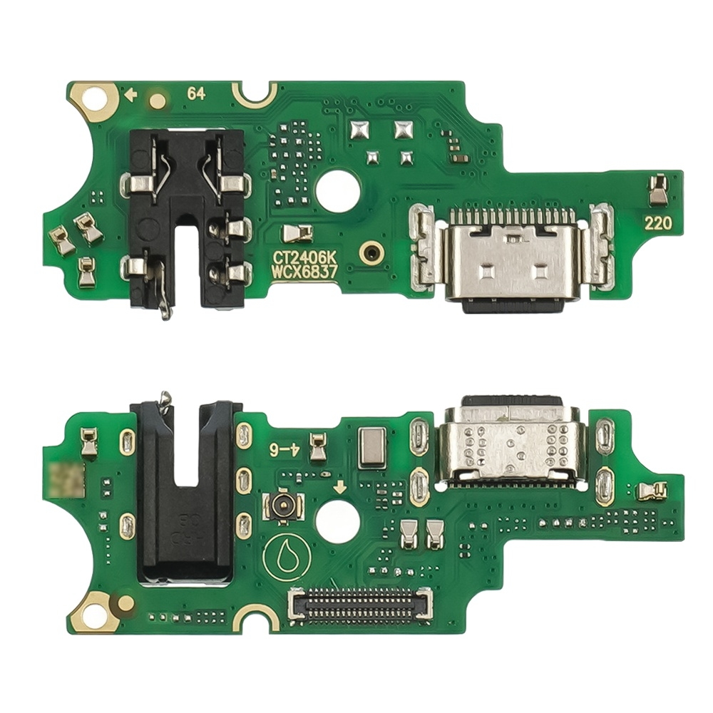 Плата зарядки Tecno Spark 20 Pro, KJ6, шлейф коннектора зарядки, с микрофоном, High Copy
