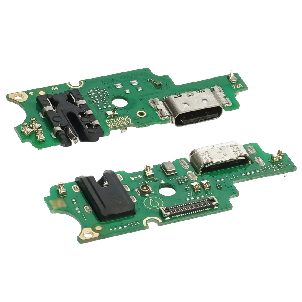Плата зарядки Tecno Spark 20 Pro, KJ6, шлейф коннектора зарядки, с микрофоном, High Copy