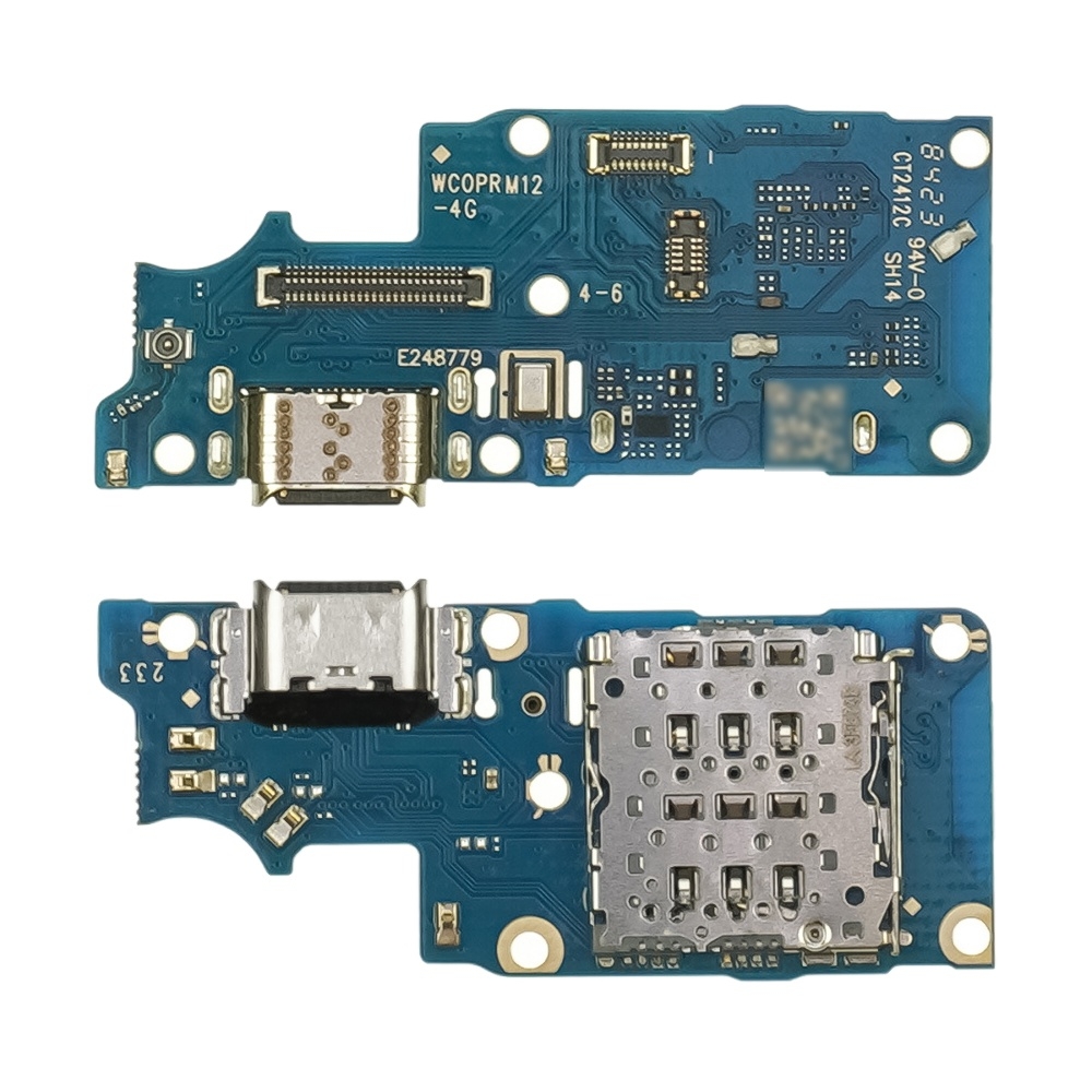 Плата зарядки Realme 12 (4G), шлейф коннектора зарядки, с микрофоном, High Copy