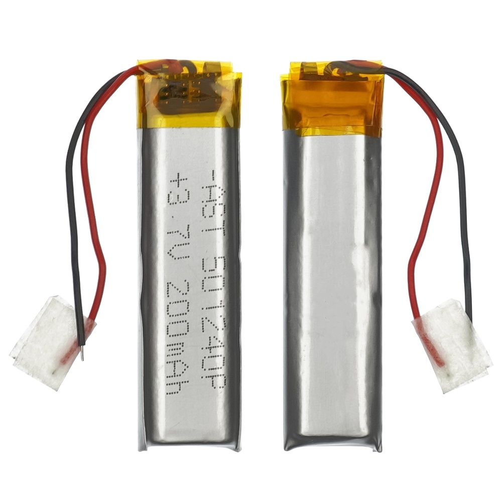 Акумулятор 501240P, універсальний, з контролером, 5,3 х 10.6 х 40 мм (200 mAh)/ для кейсов навушників, Bluetooth гарнитур, MP3 плееров | АКБ, батарея, аккумулятор