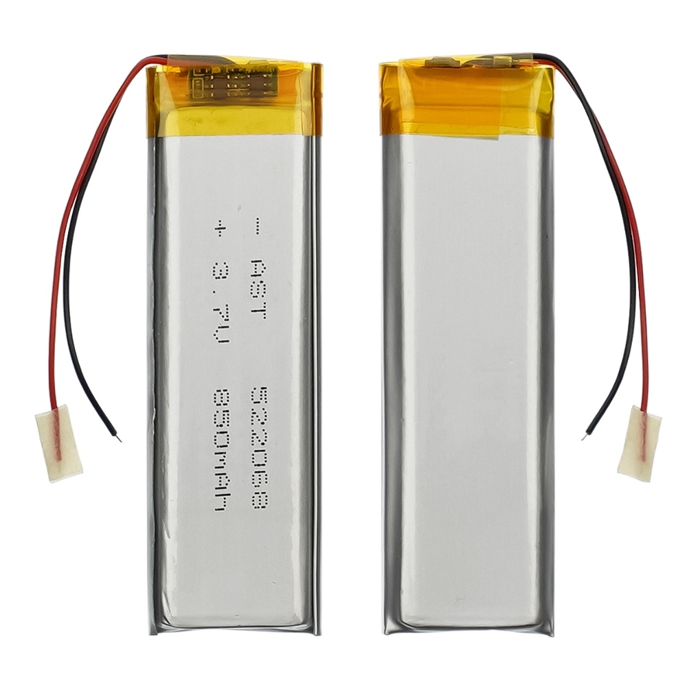 Акумулятор 522068, універсальний, з контролером, 5,5 х 20 х 65 мм (800 mAh)/ для TWS навушників, GPS, Bluetooth колонок | АКБ, батарея, аккумулятор