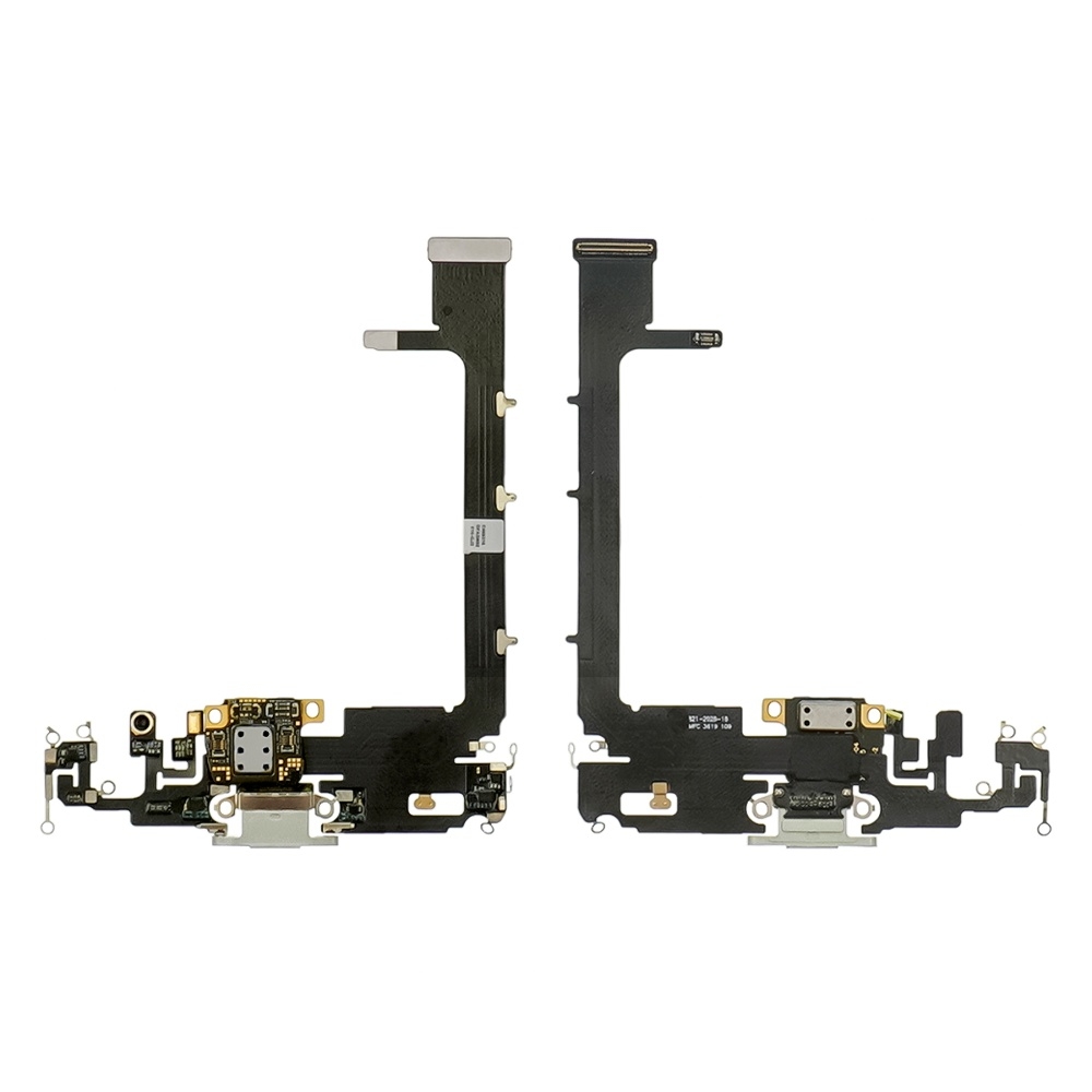 Шлейф Apple iPhone 11 Pro Max, с зеленым разъемом питания, с микрофоном Original