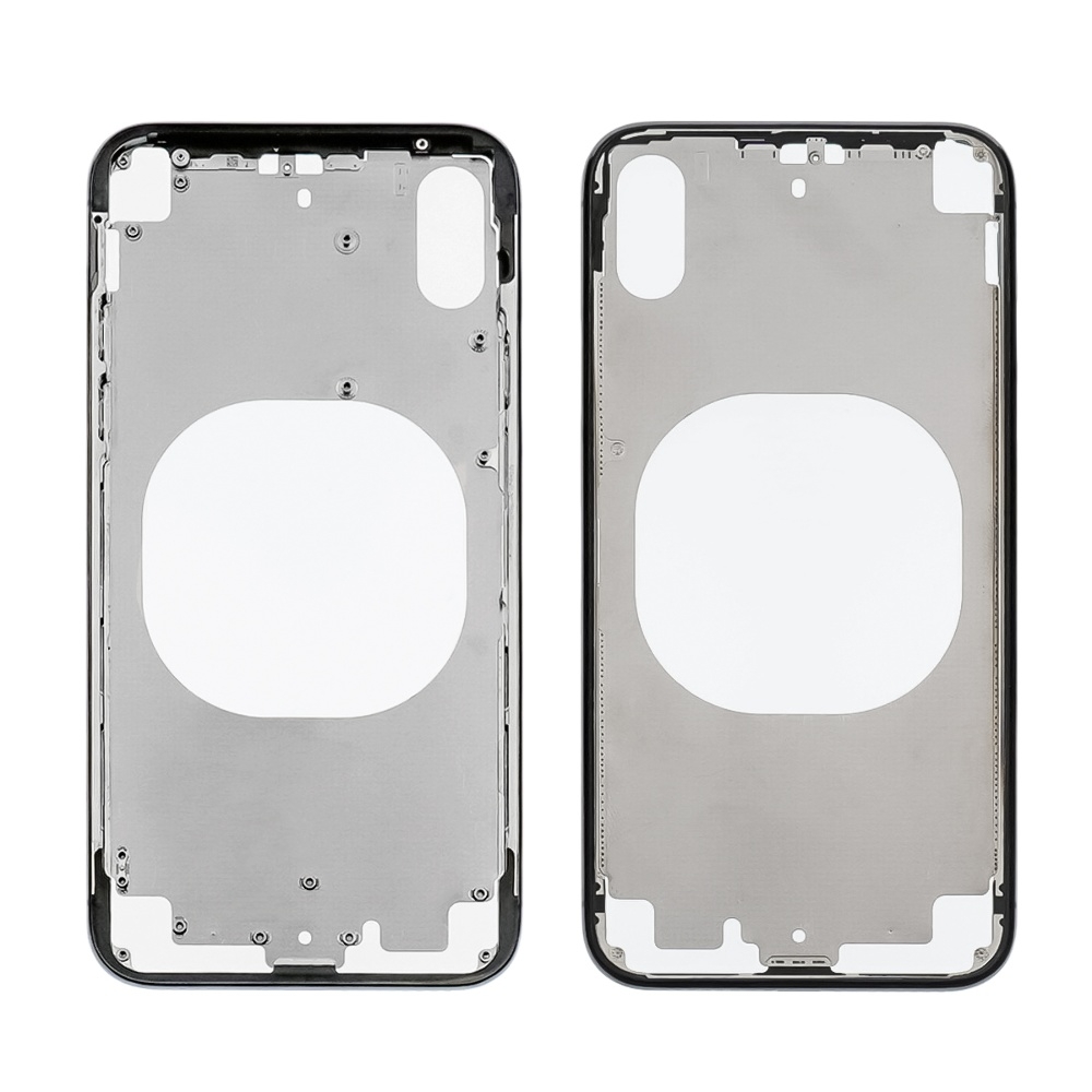 Средняя часть корпуса для Apple iPhone X (Black) чёрная