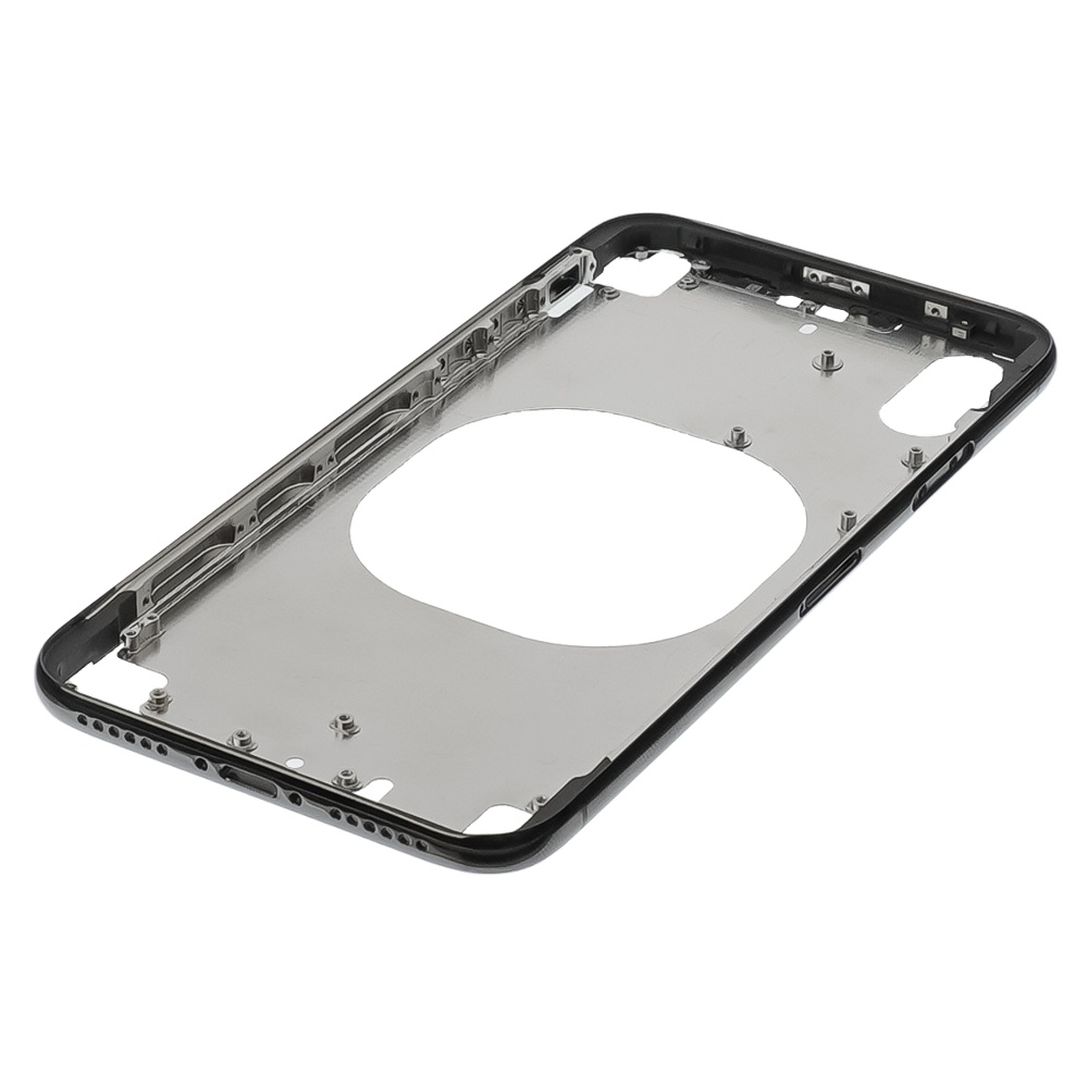 Средняя часть корпуса для Apple iPhone X (Black) чёрная