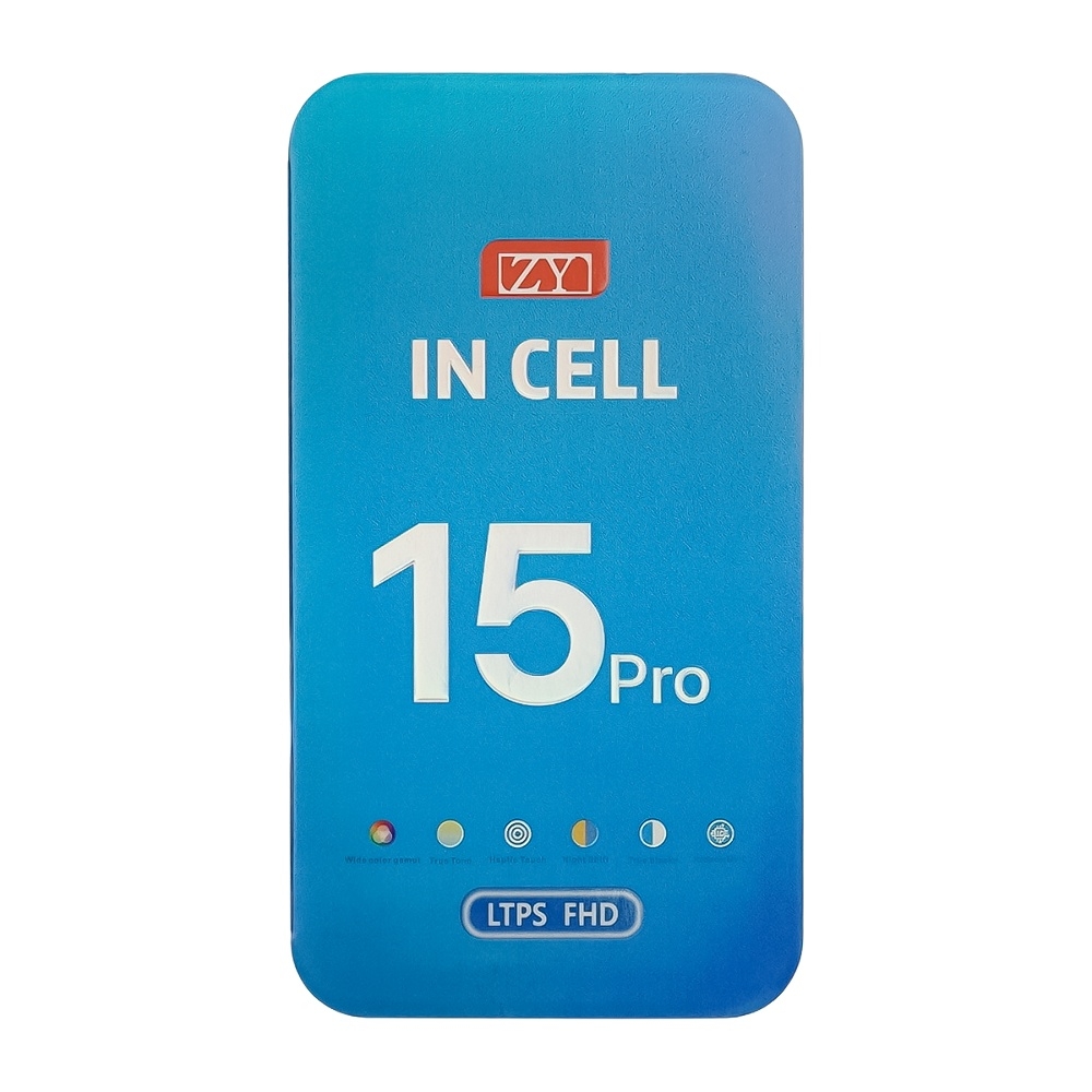 Дисплей Apple iPhone 15 Pro, чорний | з тачскріном | High Copy, ZY-IN CELL | дисплейный модуль, экран