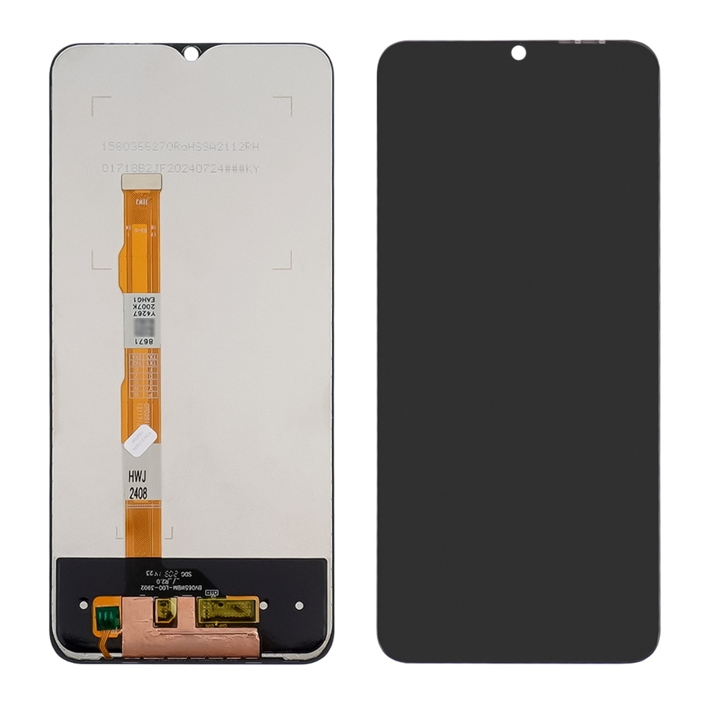 Дисплей Vivo Y20, чорний | з тачскріном | Original (PRC), Service Pack | дисплейный модуль, экран