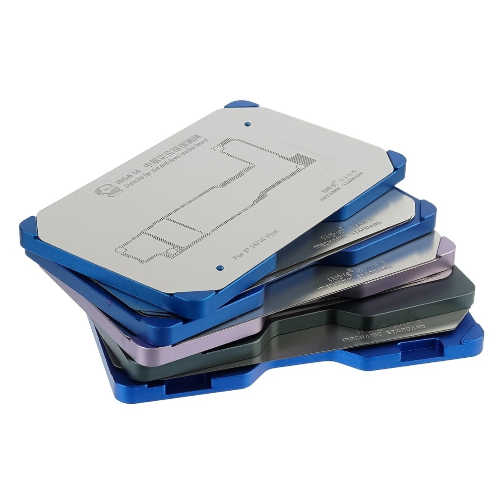 Преднагреватель с ЖК дисплеем Mechanic Heat Kit i15 для ремонта плат, с реболлинг-платформами и BGA трафаретами iPhone X-15 Pro Max