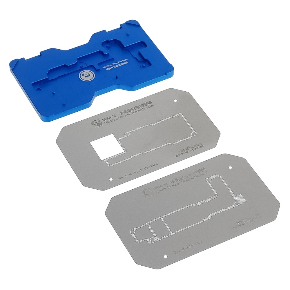 Преднагреватель с ЖК дисплеем Mechanic Heat Kit i15 для ремонта плат, с реболлинг-платформами и BGA трафаретами iPhone X-15 Pro Max