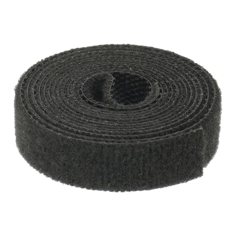 Кабельный органайзер Aida для стяжки проводов с липучкой, 10 мм x 1 м, черный