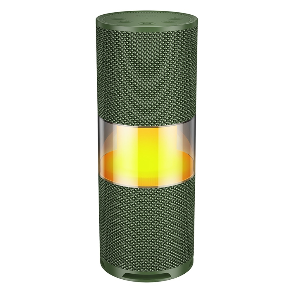Портативная Bluetooth колонка Hoco HC29 с LED подсветкой army green