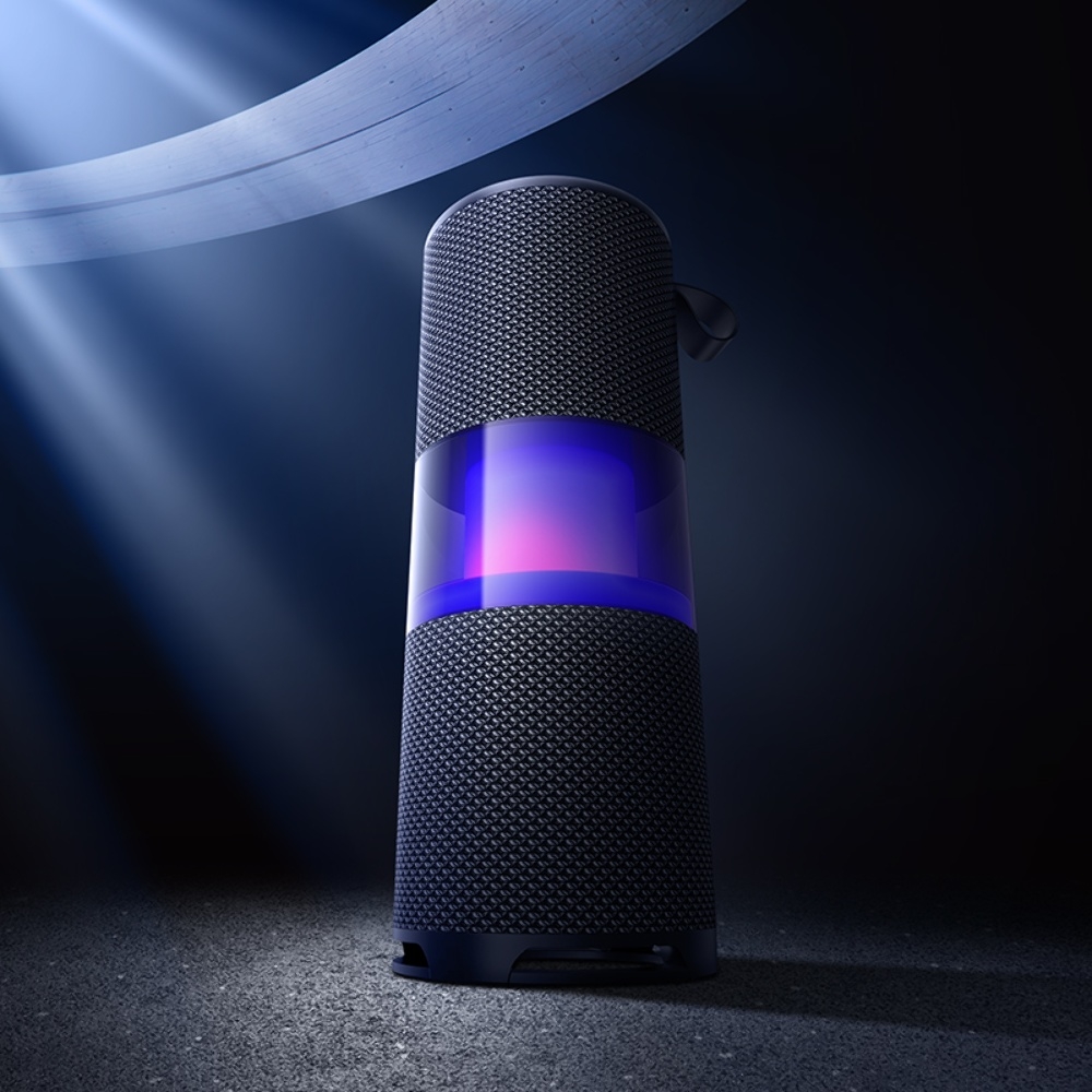 Портативная Bluetooth колонка Hoco HC29 с LED подсветкой blue