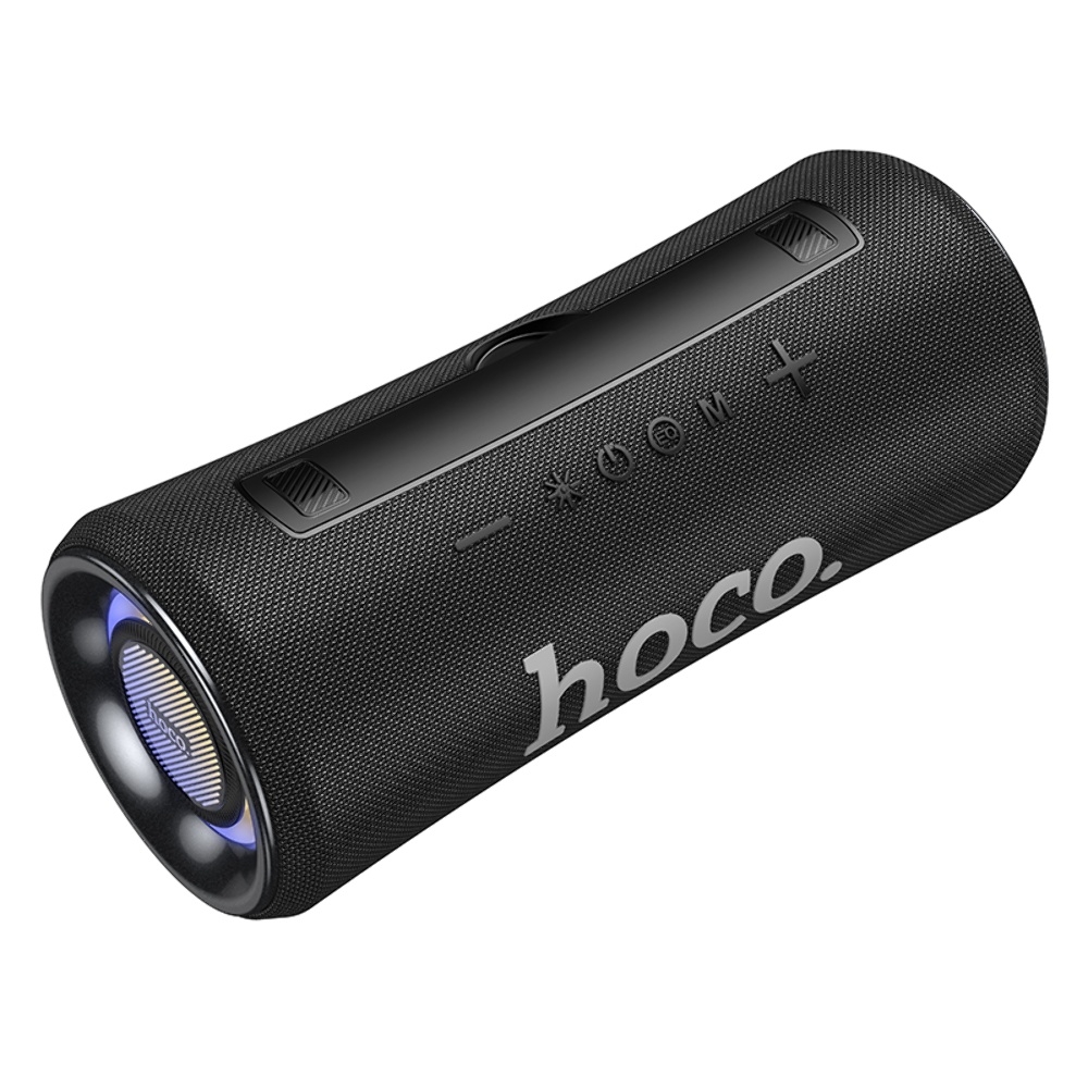 Портативная Bluetooth колонка Hoco HA10 с LED подсветкой black