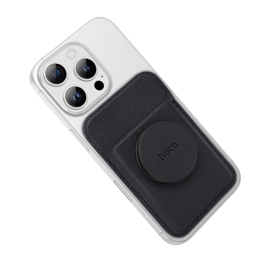 Магнитная карта держатель для телефона Hoco GT6 black