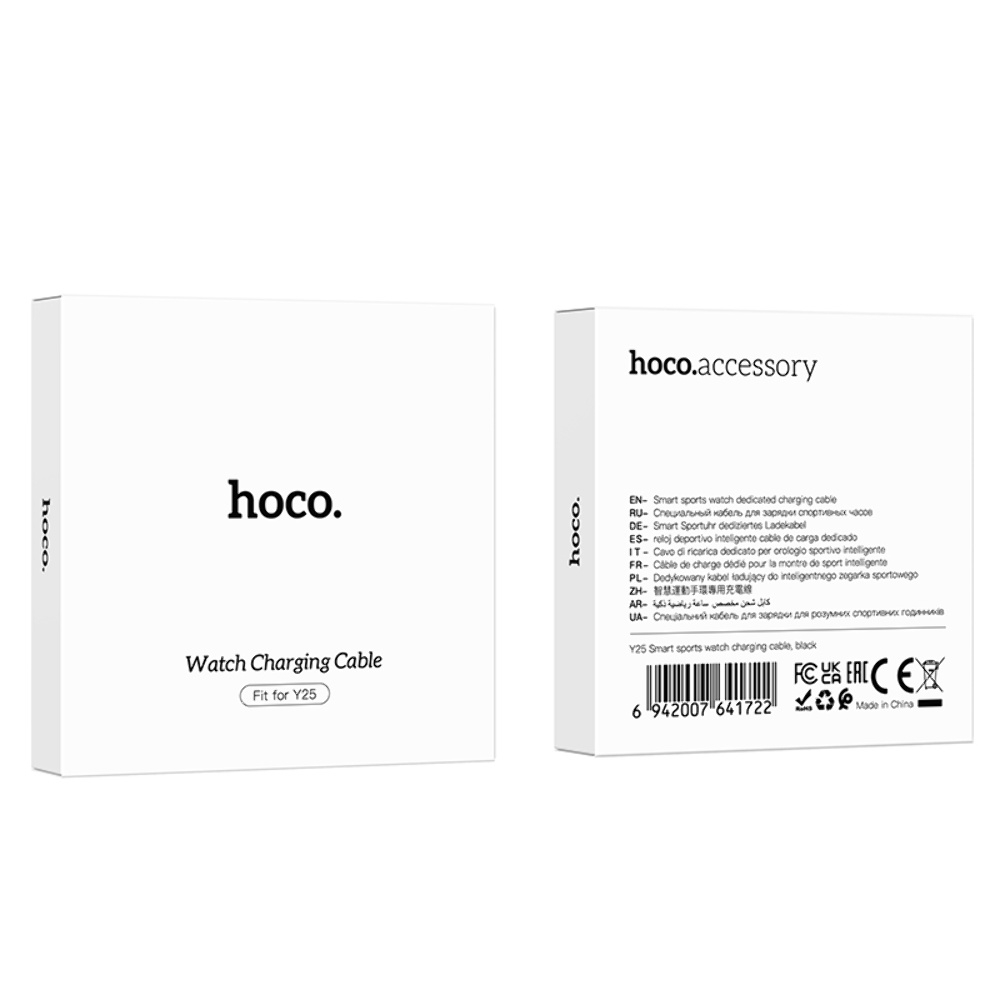 USB кабель для смарт часов Hoco Y25 black