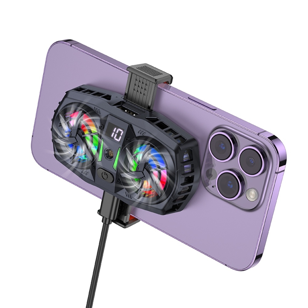 Кулер активного охлаждения для телефона Hoco GM36 black