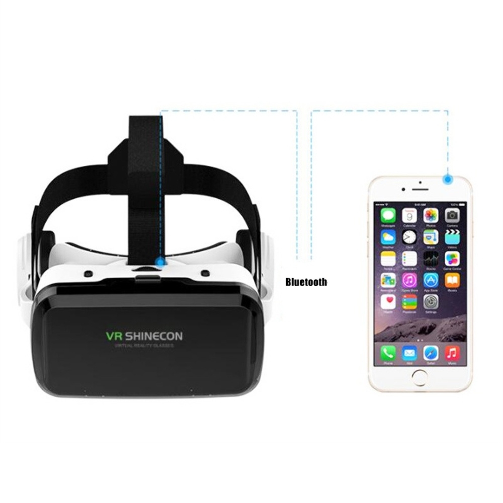 Очки виртуальной реальности с наушниками SC-G04BS черно-белые