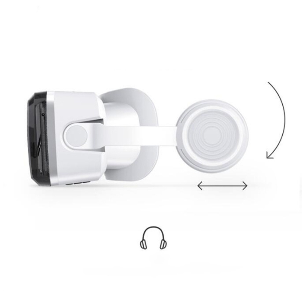 Очки виртуальной реальности с наушниками SC-G04BS черно-белые